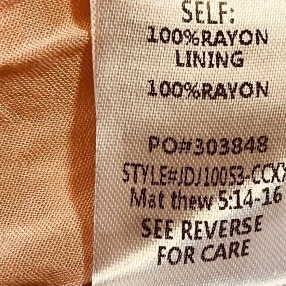Promesa Maxi Dress Womens L Blush Orange Ombre Boho Beach Resortwear Sunset Date - Picture 6 of 7